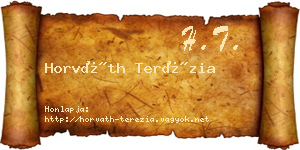Horváth Terézia névjegykártya