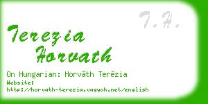 terezia horvath business card
